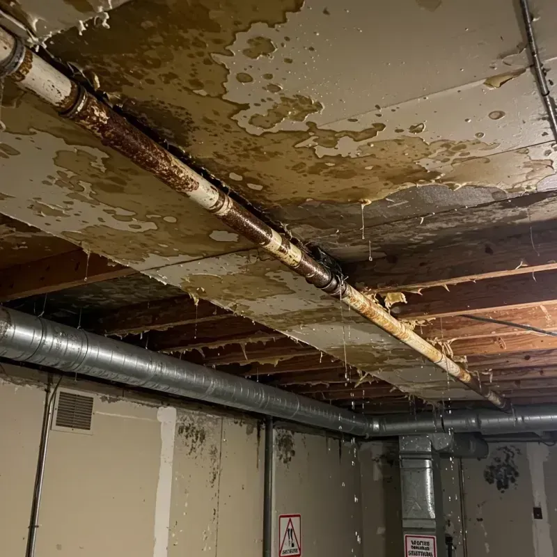 Ceiling Water Damage Repair in Three Way, TN